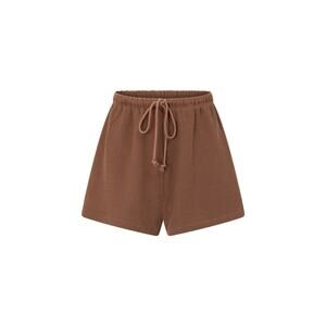 SABO Women’s Shorts Chocolate Knit High Waist Medium